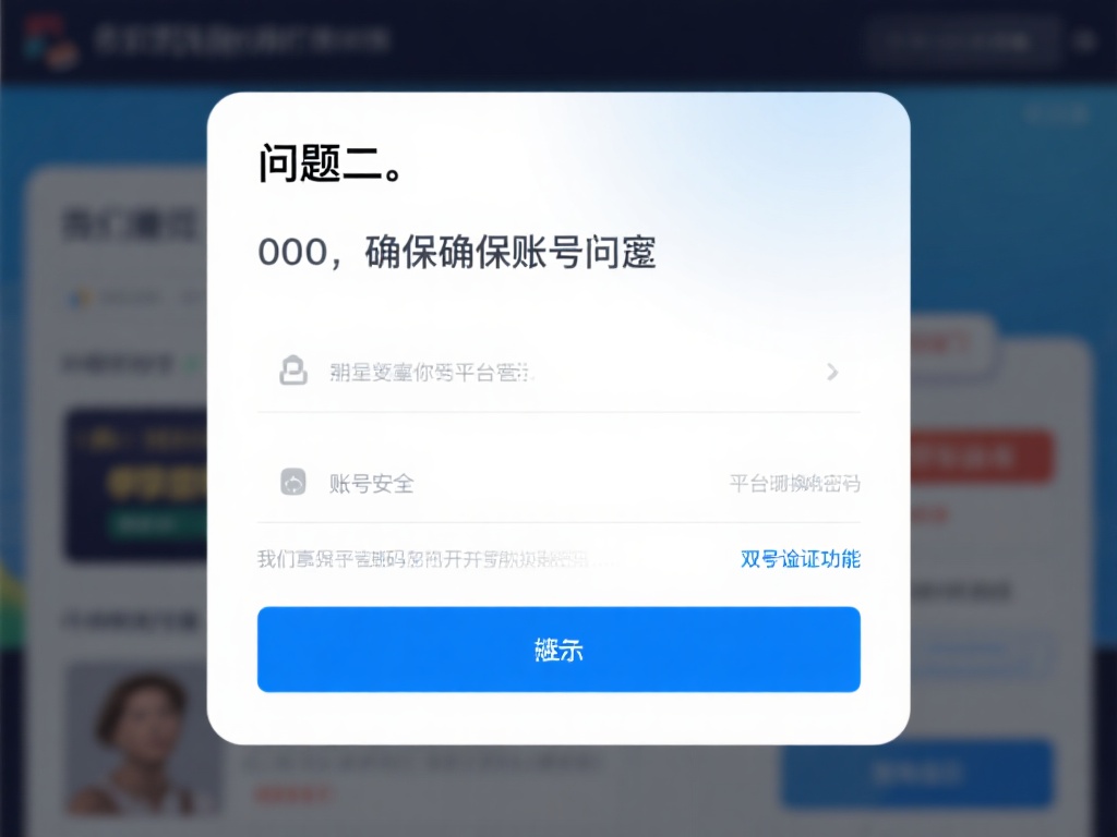 问题二：如何确保账号安全？
账号安全是平台的重中